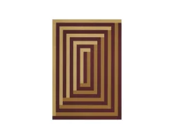 Layered Teklan Labyrinth ullmatta 180 x 270 cm Mulberry Sand