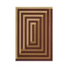 Layered Teklan Labyrinth ullmatta 250 x 360 cm Mulberry Sand