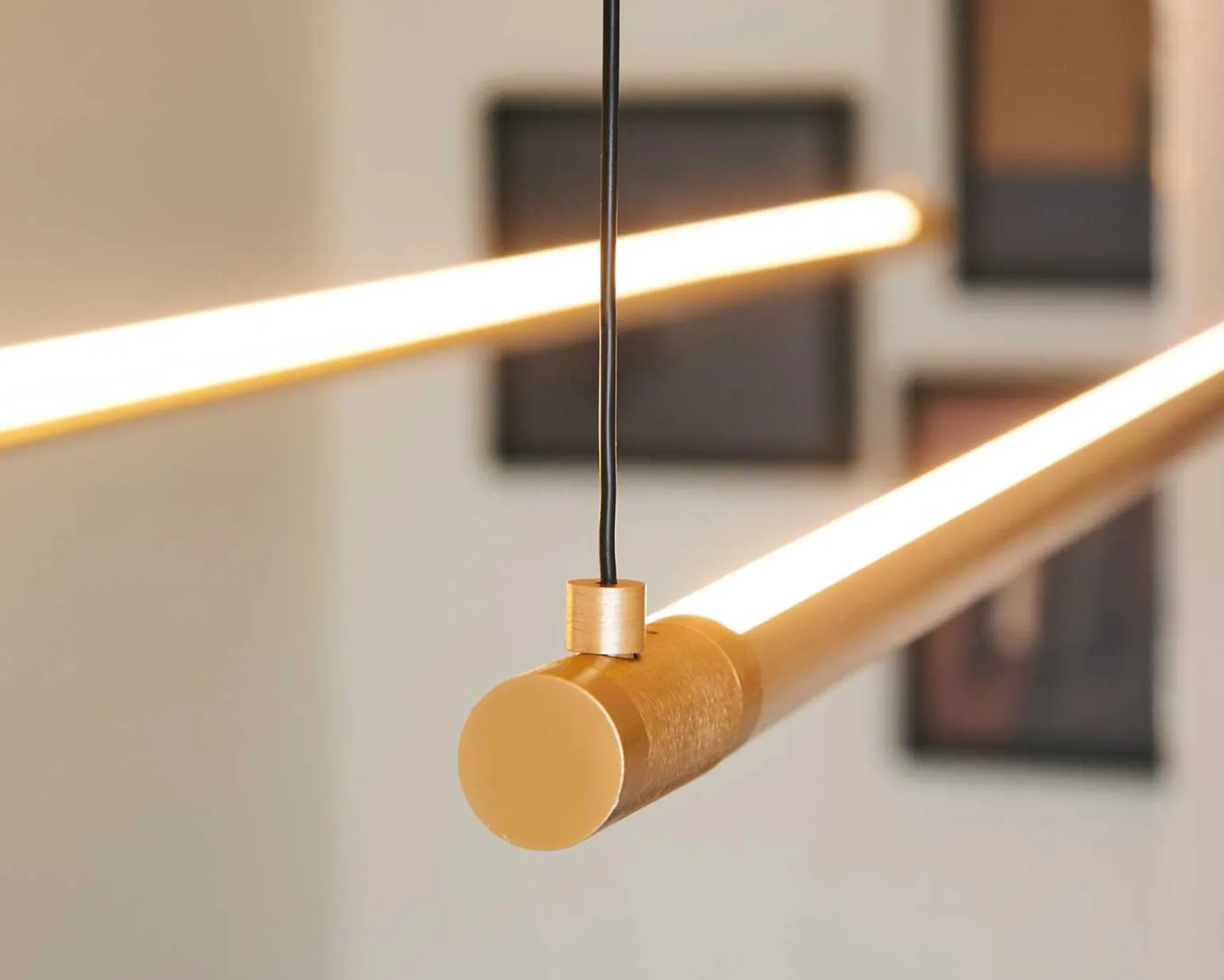 LOOM Design Straw pendellampa 200 cm mässing