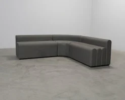 Lounge hörnsoffa mörkgrön