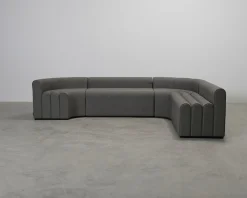 Lounge hörnsoffa mörkgrön