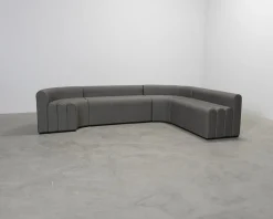 Lounge hörnsoffa mörkgrön