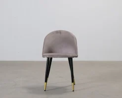 Luisa matstol grå sammet, set om 4