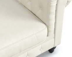 Manor House Chesterfield Lyx 2-sits soffa beige