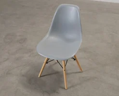 Matstol grå, set om 2