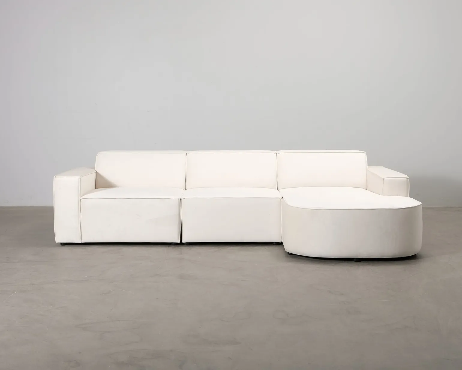Micadoni Jodie 4-sits divansoffa ljusbeige