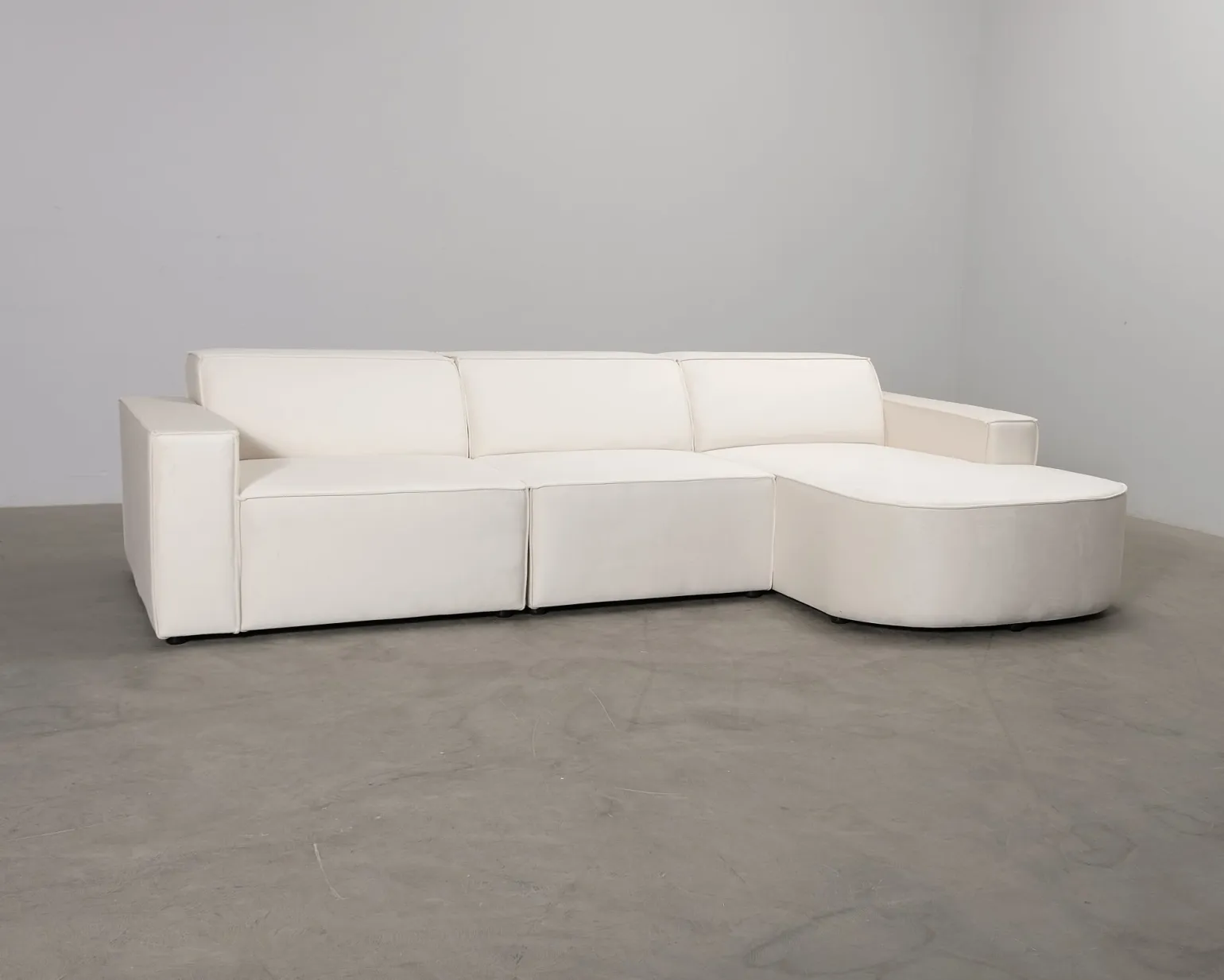 Micadoni Jodie 4-sits divansoffa ljusbeige