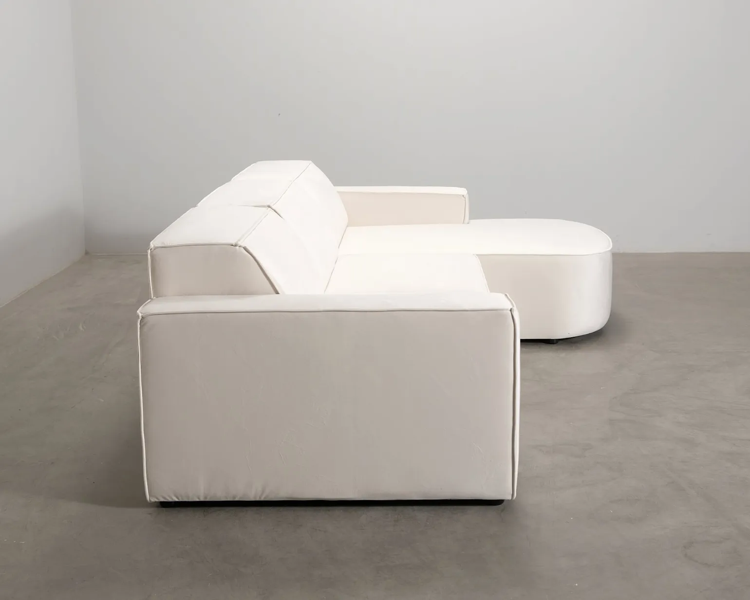 Micadoni Jodie 4-sits divansoffa ljusbeige