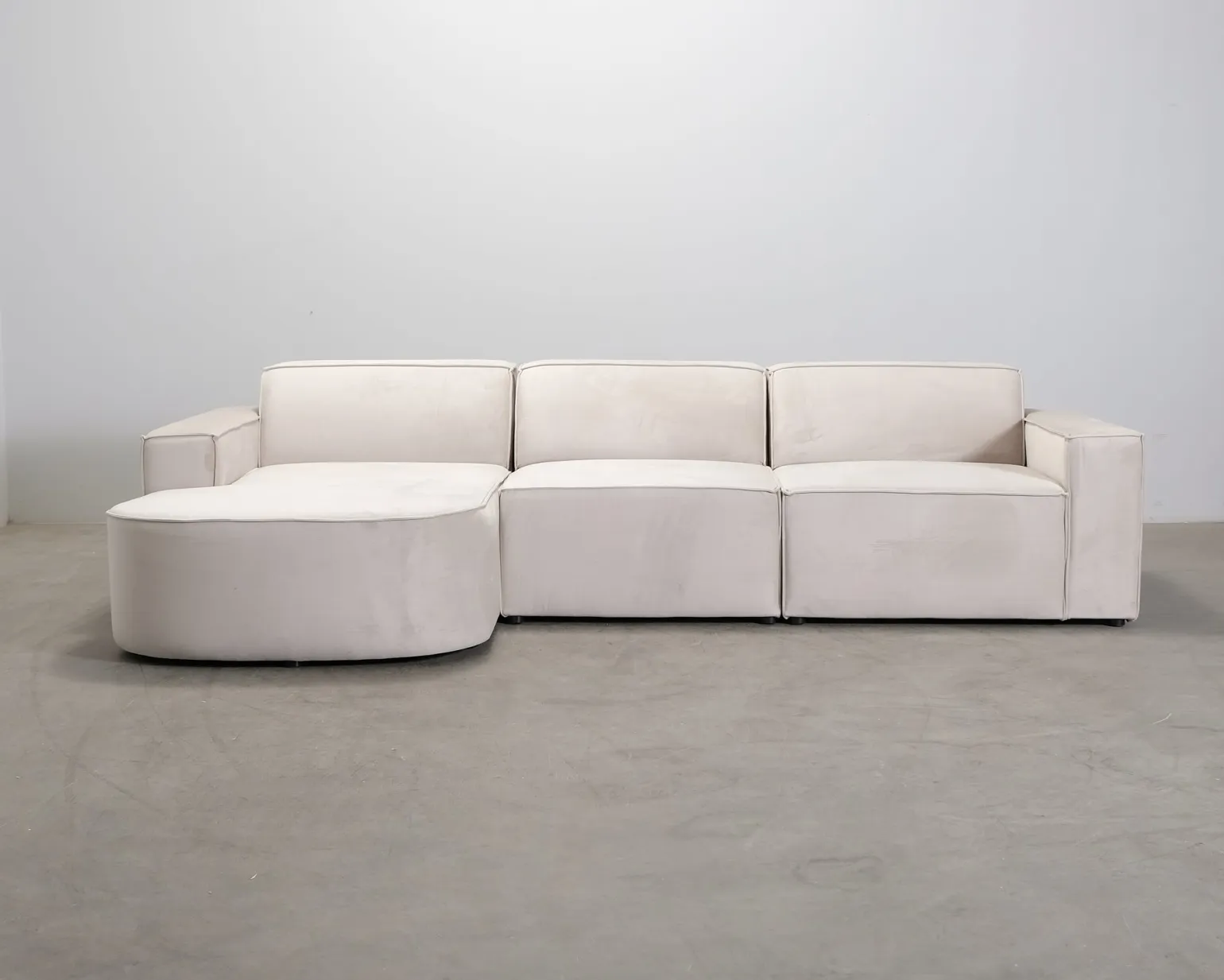 Micadoni Jodie 4-sits divansoffa ljusbeige