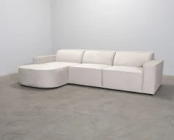 Micadoni Jodie 4-sits divansoffa ljusbeige