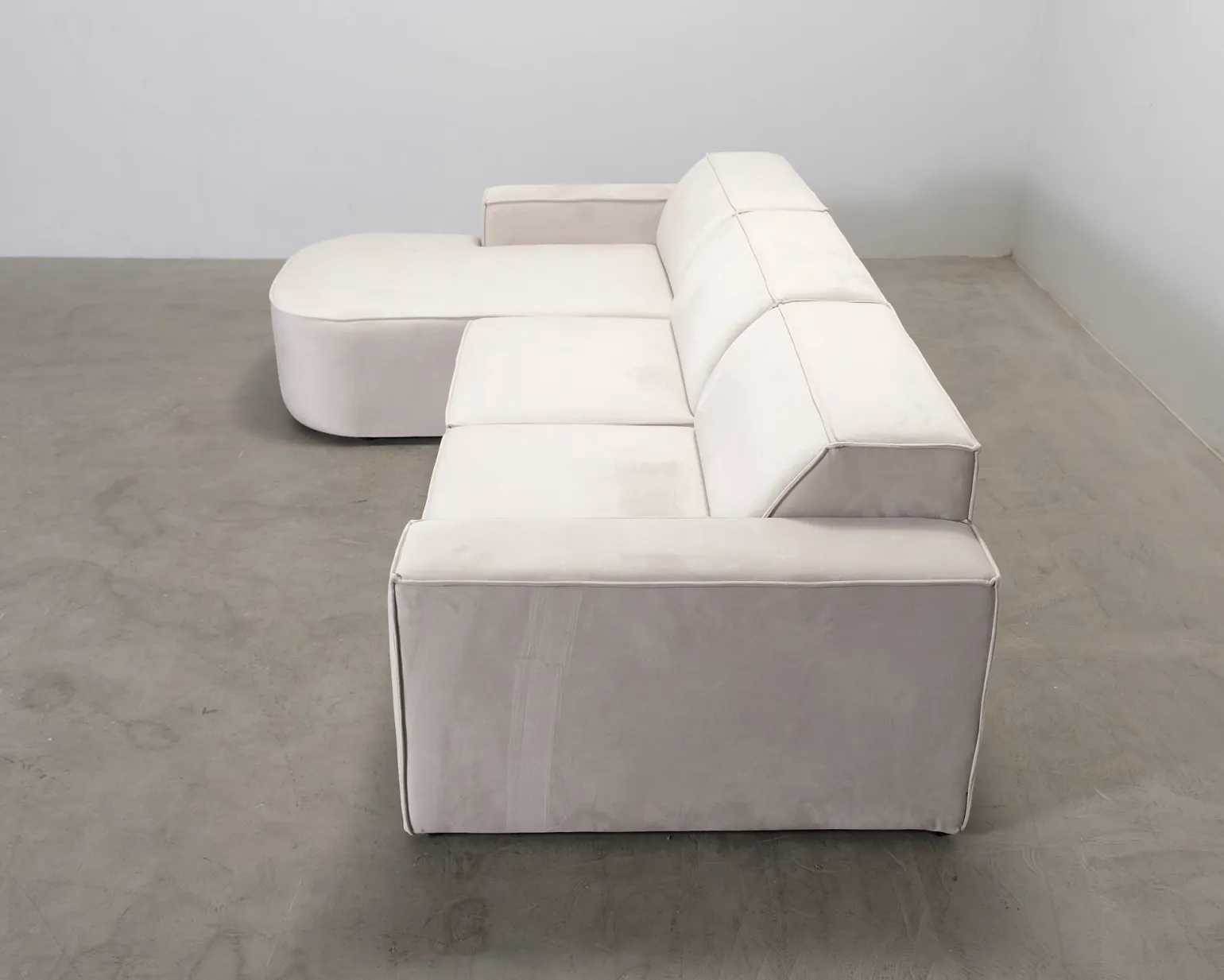 Micadoni Jodie 4-sits divansoffa ljusbeige