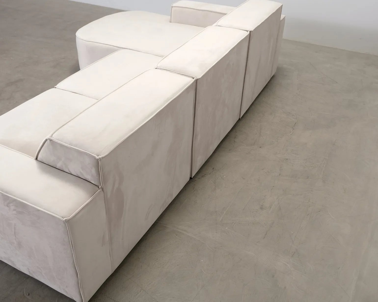 Micadoni Jodie 4-sits divansoffa ljusbeige