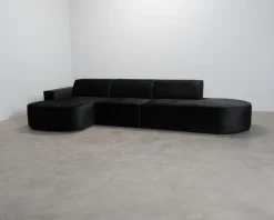 Micadoni Jodie 4-sits divansoffa svart