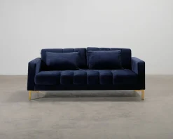 Micadoni Mamaia 2-sits soffa mörkblå