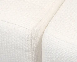 Micadoni Miley 4-sits hörnsoffa naturvit