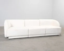 Micadoni Miley 3-sits soffa naturvit