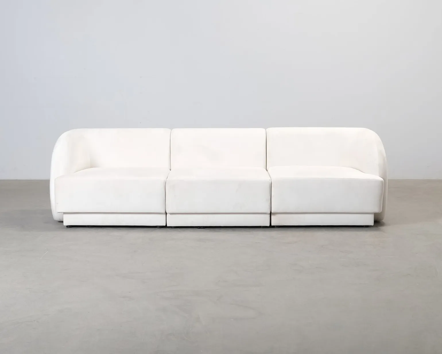 Micadoni Miley 3-sits soffa naturvit