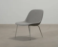 Muuto Fiber loungestol grå