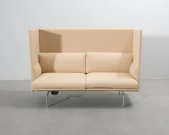 Muuto Outline Highback 2-sits soffa beige