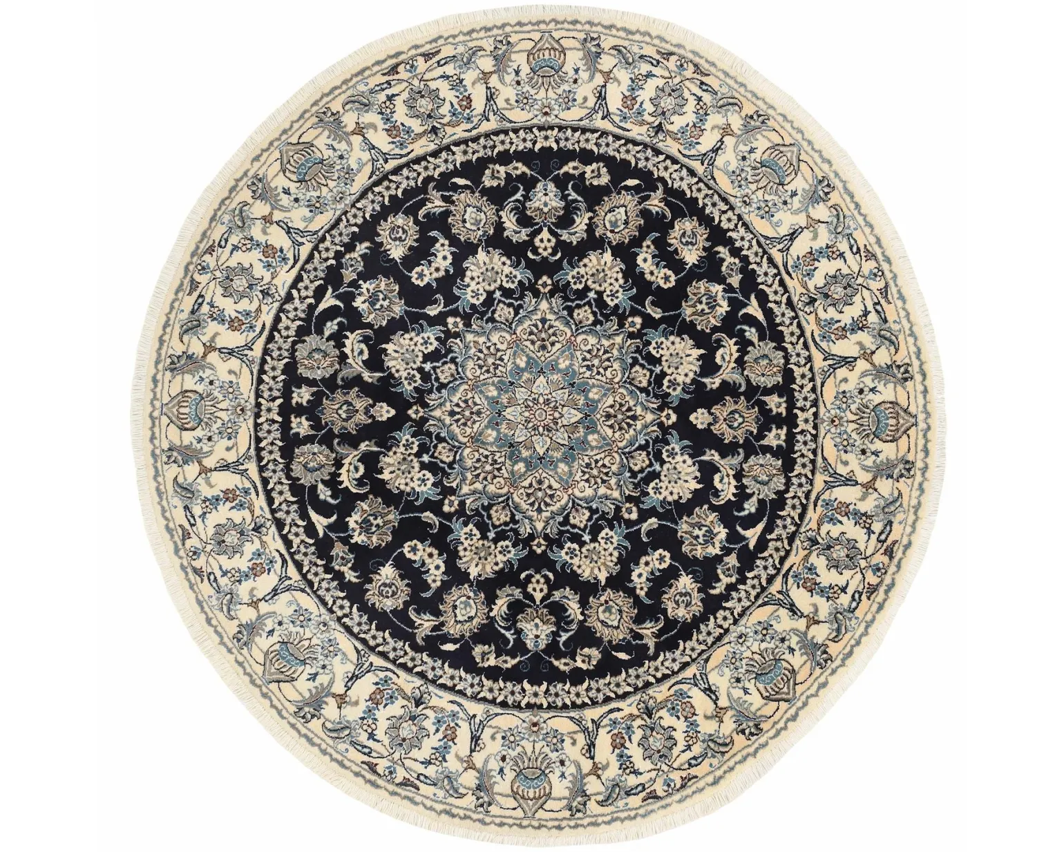 Nain Kashmar orientalisk matta ø 200 cm