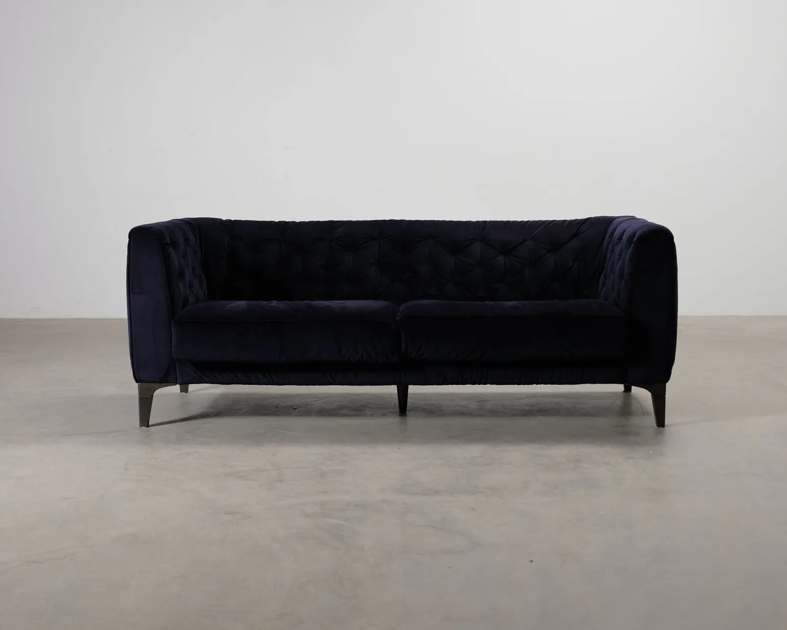 Natuzzi 2,5-sits soffa mörkblå