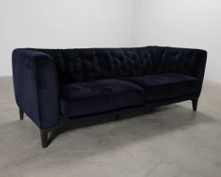 Natuzzi 2,5-sits soffa mörkblå