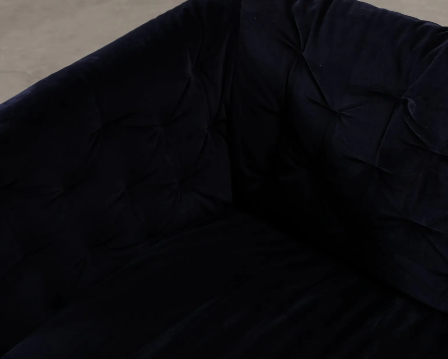 Natuzzi 2,5-sits soffa mörkblå