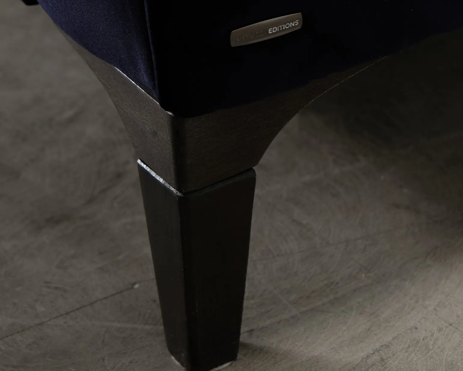 Natuzzi 2,5-sits soffa mörkblå