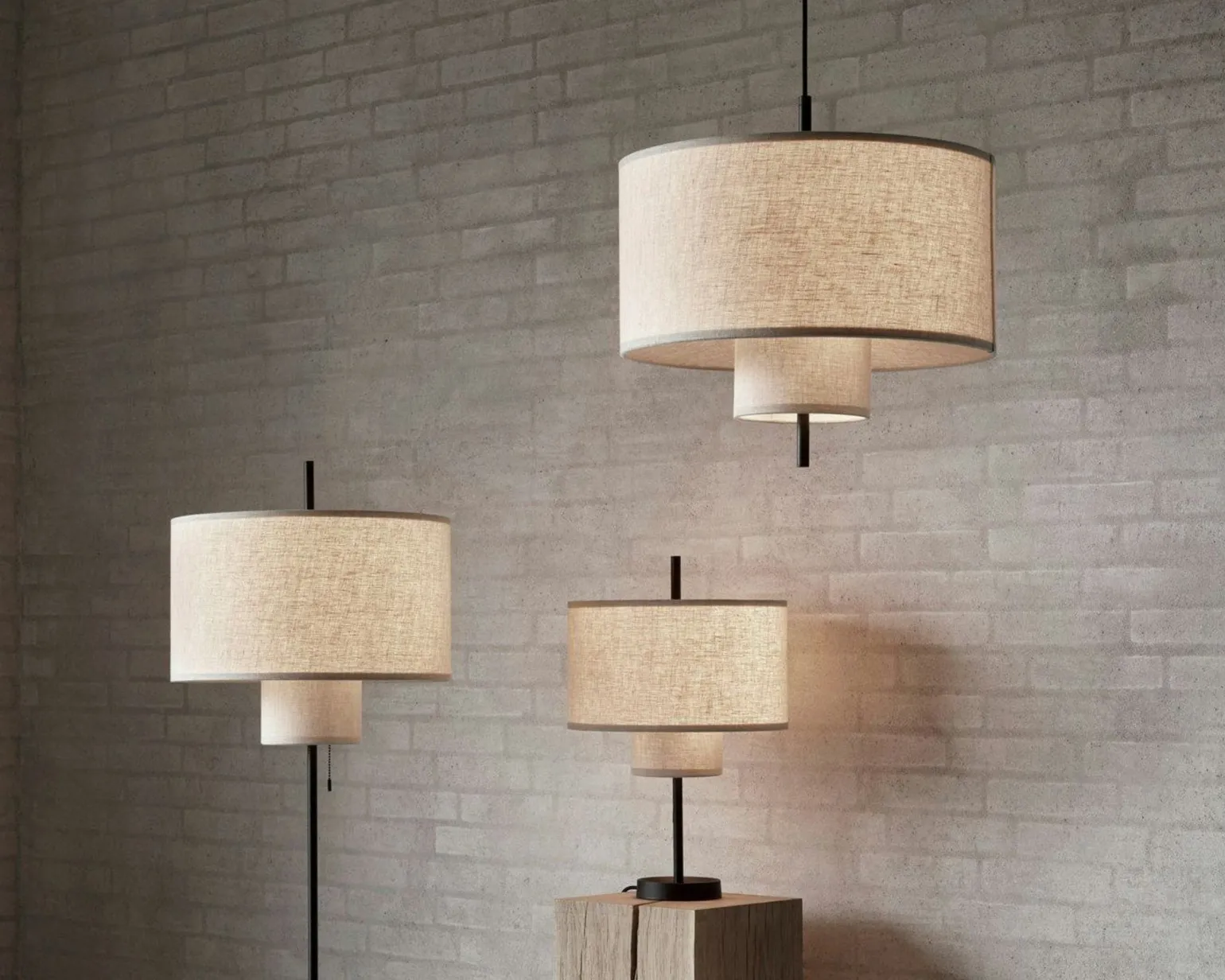New Works Margin pendellampa ø 50 cm beige