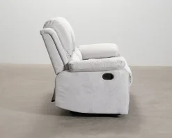 Norbo 2-sits reclinersoffa konstläder ljusgrå