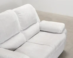 Norbo 2-sits reclinersoffa konstläder ljusgrå