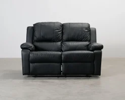 Norbo 2-sits reclinersoffa konstläder svart