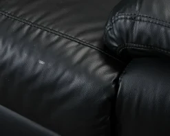Norbo 2-sits reclinersoffa konstläder svart