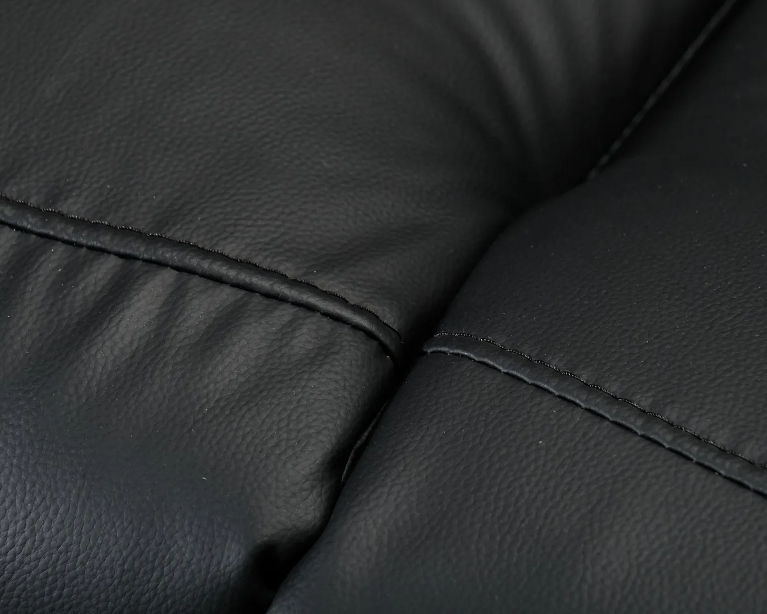 Norbo 3-sits reclinersoffa konstläder svart