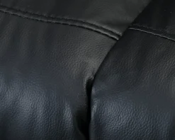 Norbo 3-sits reclinersoffa konstläder svart