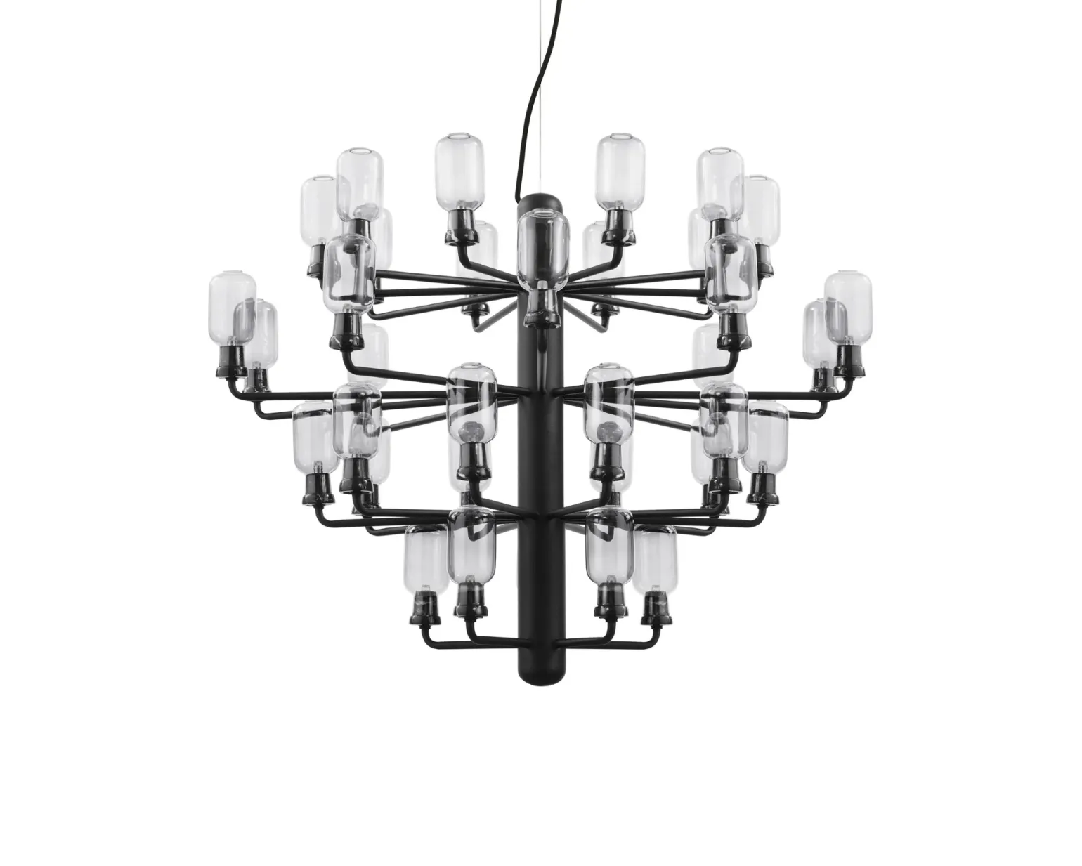 Normann Copenhagen Amp Large ljuskrona svart