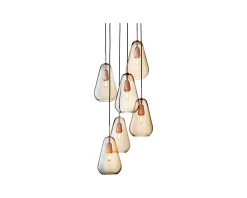 Nuura Anoli 6 pendellampa guld