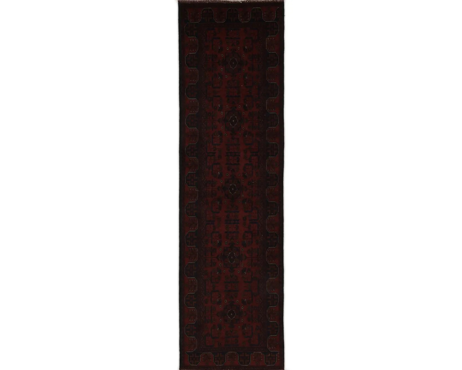 Old Afghan orientalisk matta 83 x 288 cm