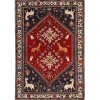 Old Figural Kashghai orientalisk matta 130 x 189 cm