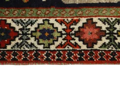Old Figural Kashghai orientalisk matta 113 x 208 cm