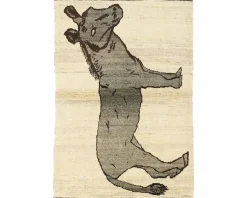 Old Figural Kashghai orientalisk matta 111 x 162 cm