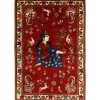 Old Figural Kashghai orientalisk matta 180 x 263 cm