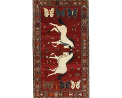 Old Figural Kashghai orientalisk matta 162 x 286 cm