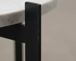 Ox Denmarq Deck sidobord svart / vit marmor