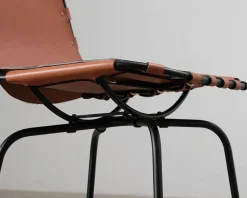 OX Denmarq Stretch stol cognacläder / svart