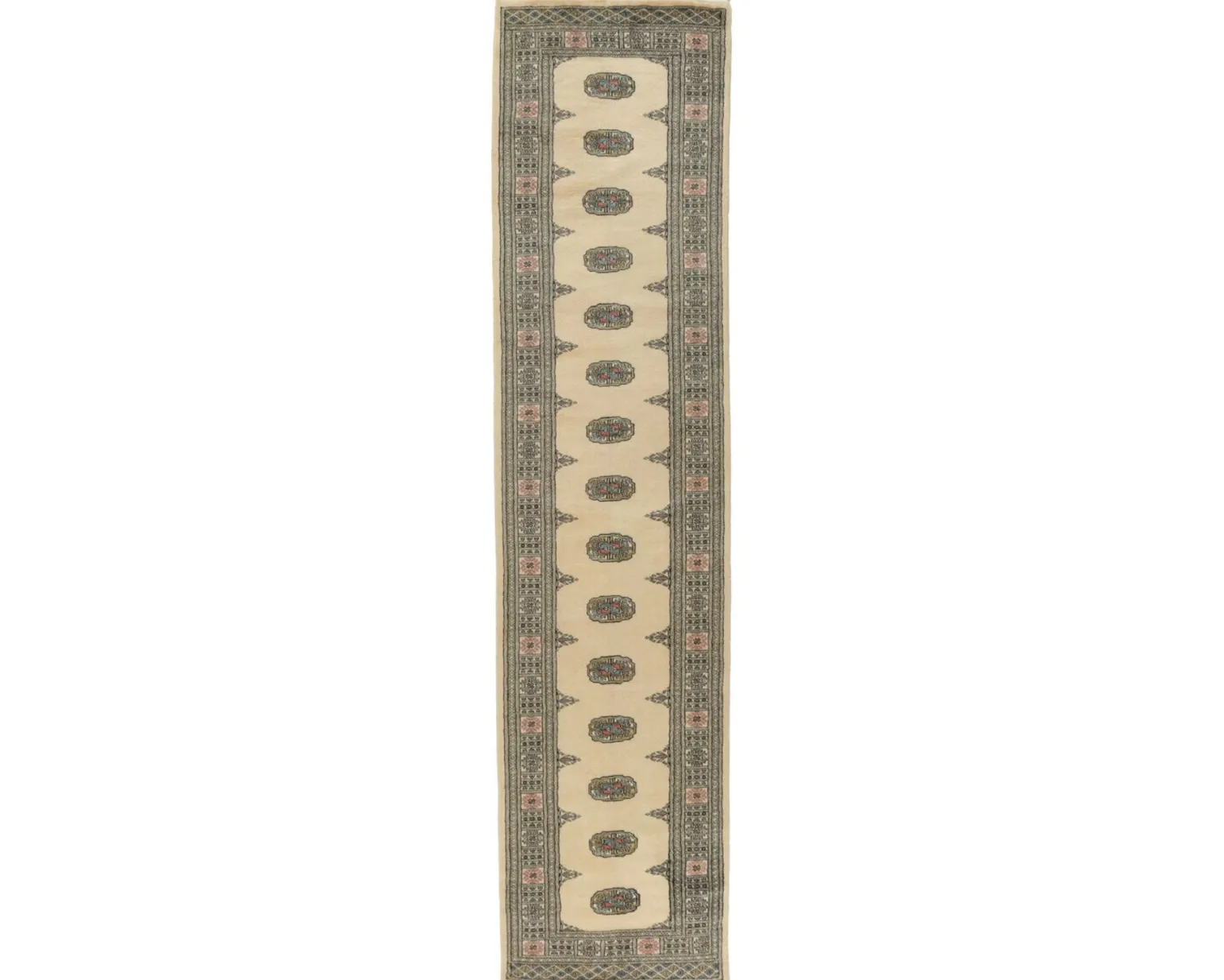 Pakistan handknotted orientalisk matta 79 x 350 cm