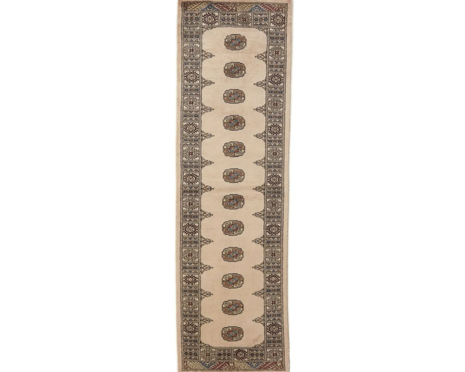 Pakistan handknotted orientalisk matta 77 x 259 cm
