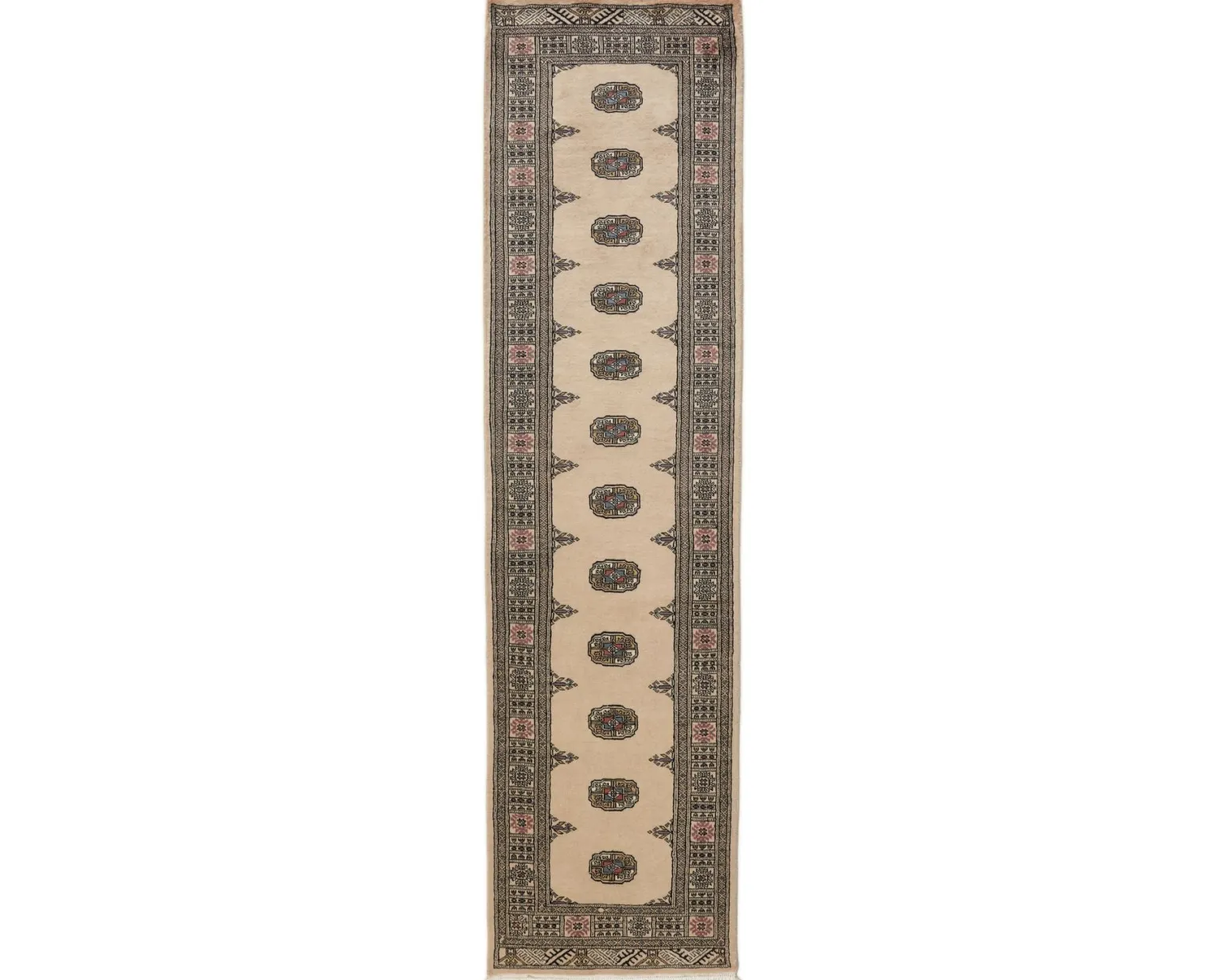 Pakistan handknotted orientalisk matta 81 x 306 cm