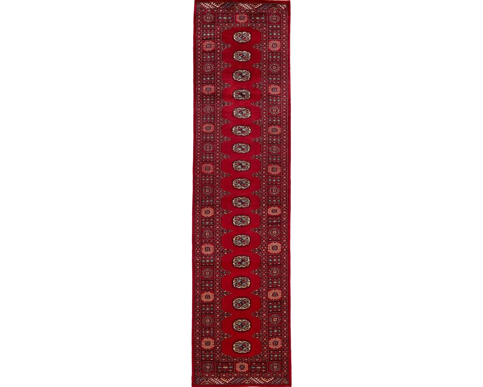 Pakistan handknotted orientalisk matta 80 x 313 cm