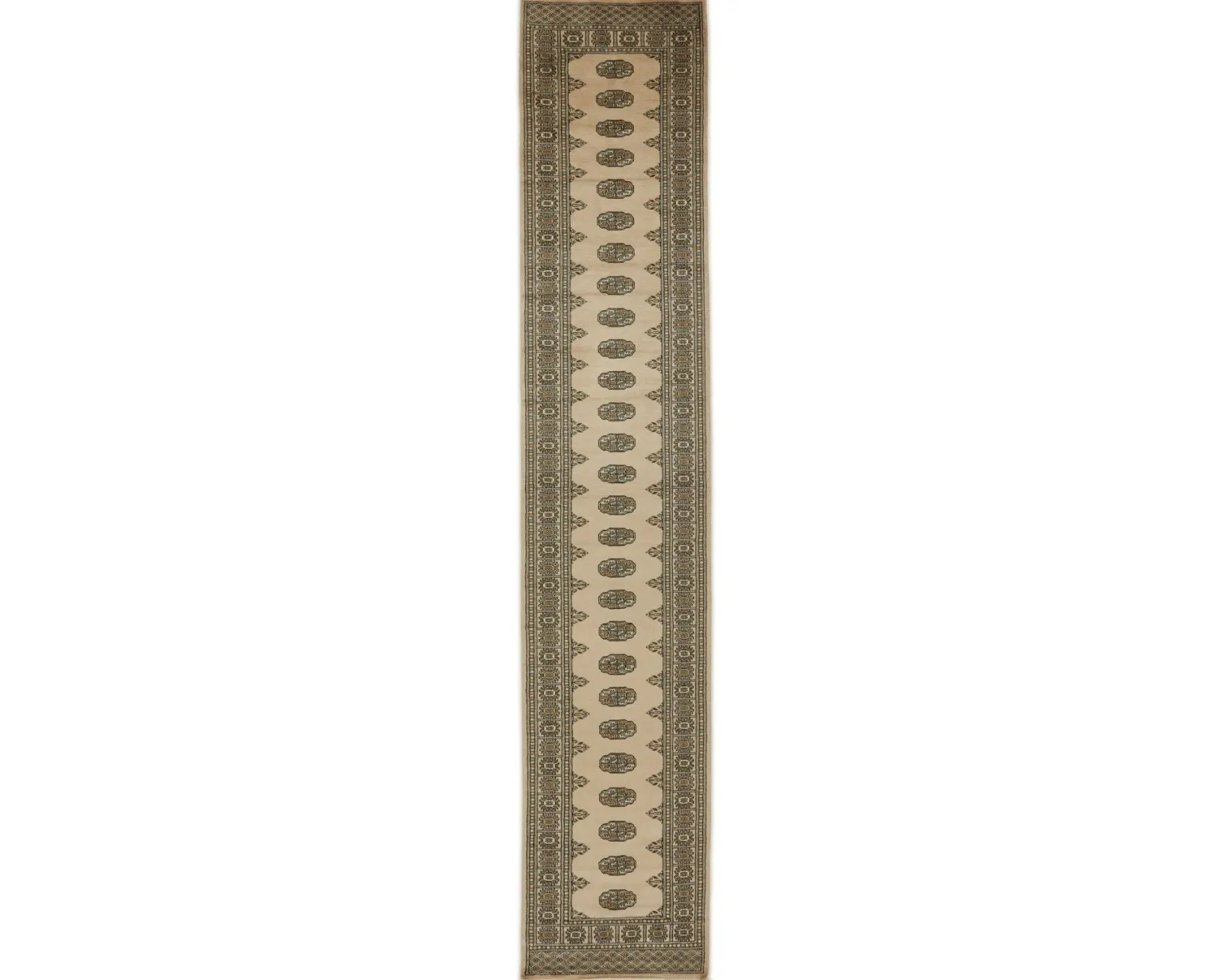 Pakistan handknotted orientalisk matta 80 x 417 cm